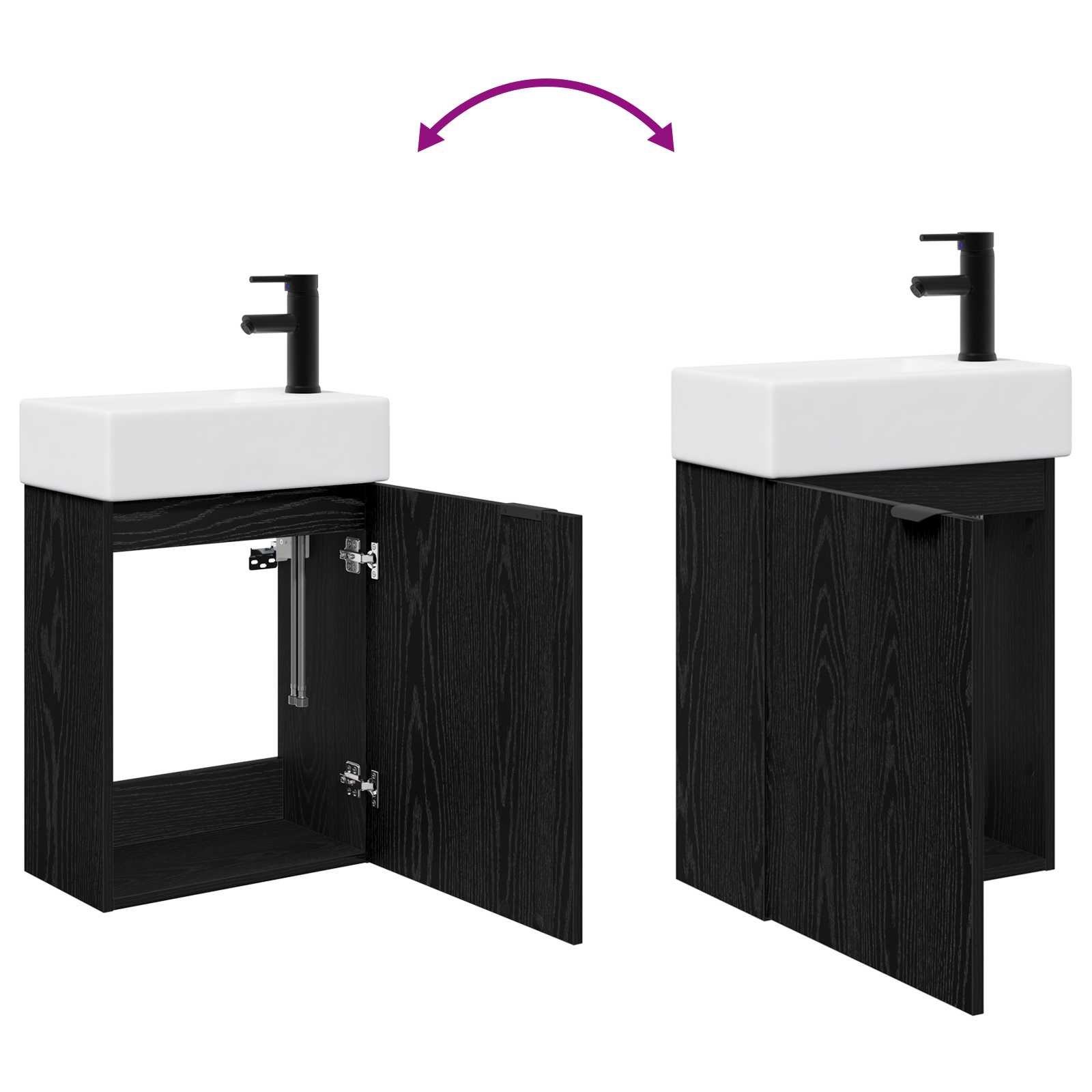 Badezimmer Waschtischunterschrank mit Wasserhahn