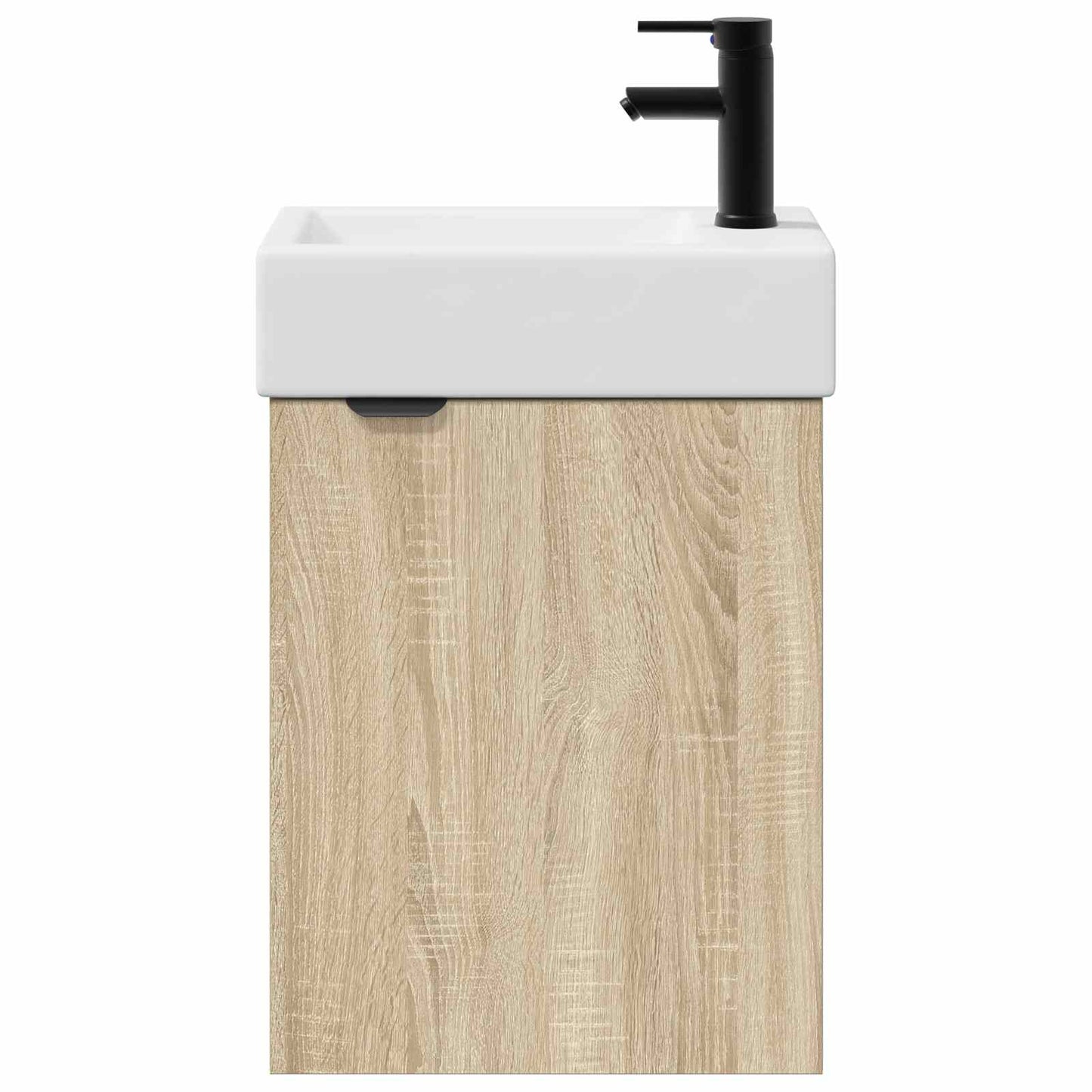 Badezimmer Waschtischunterschrank mit Wasserhahn Sonoma-Eiche