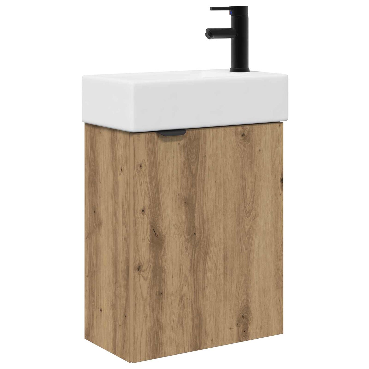 Badezimmer Waschtischunterschrank mit Wasserhahn Artisan-Eiche
