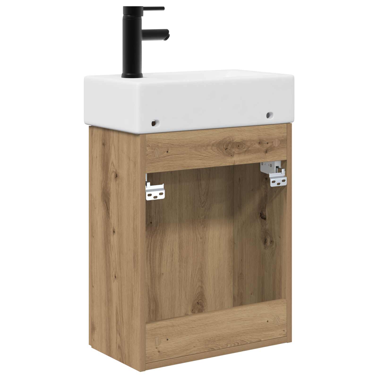 Badezimmer Waschtischunterschrank mit Wasserhahn Artisan-Eiche