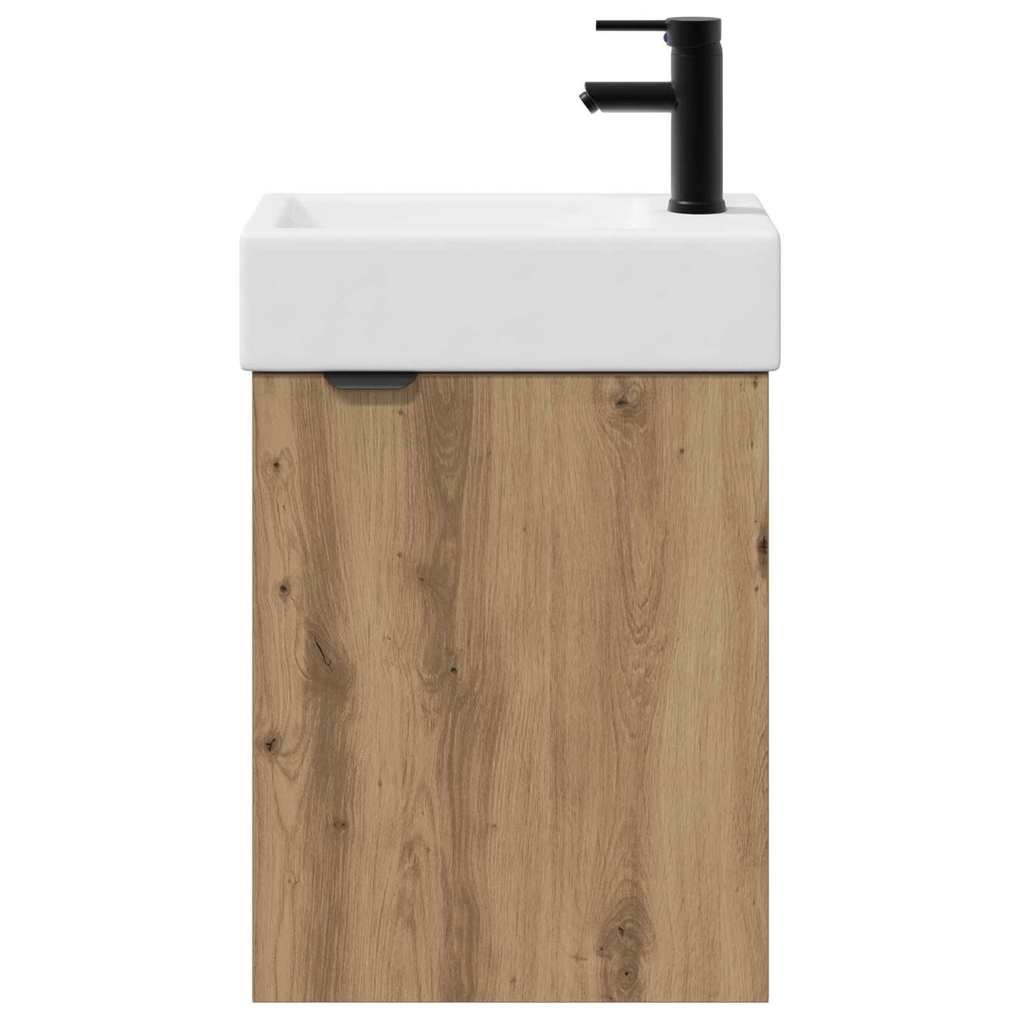 Badezimmer Waschtischunterschrank mit Wasserhahn Artisan-Eiche