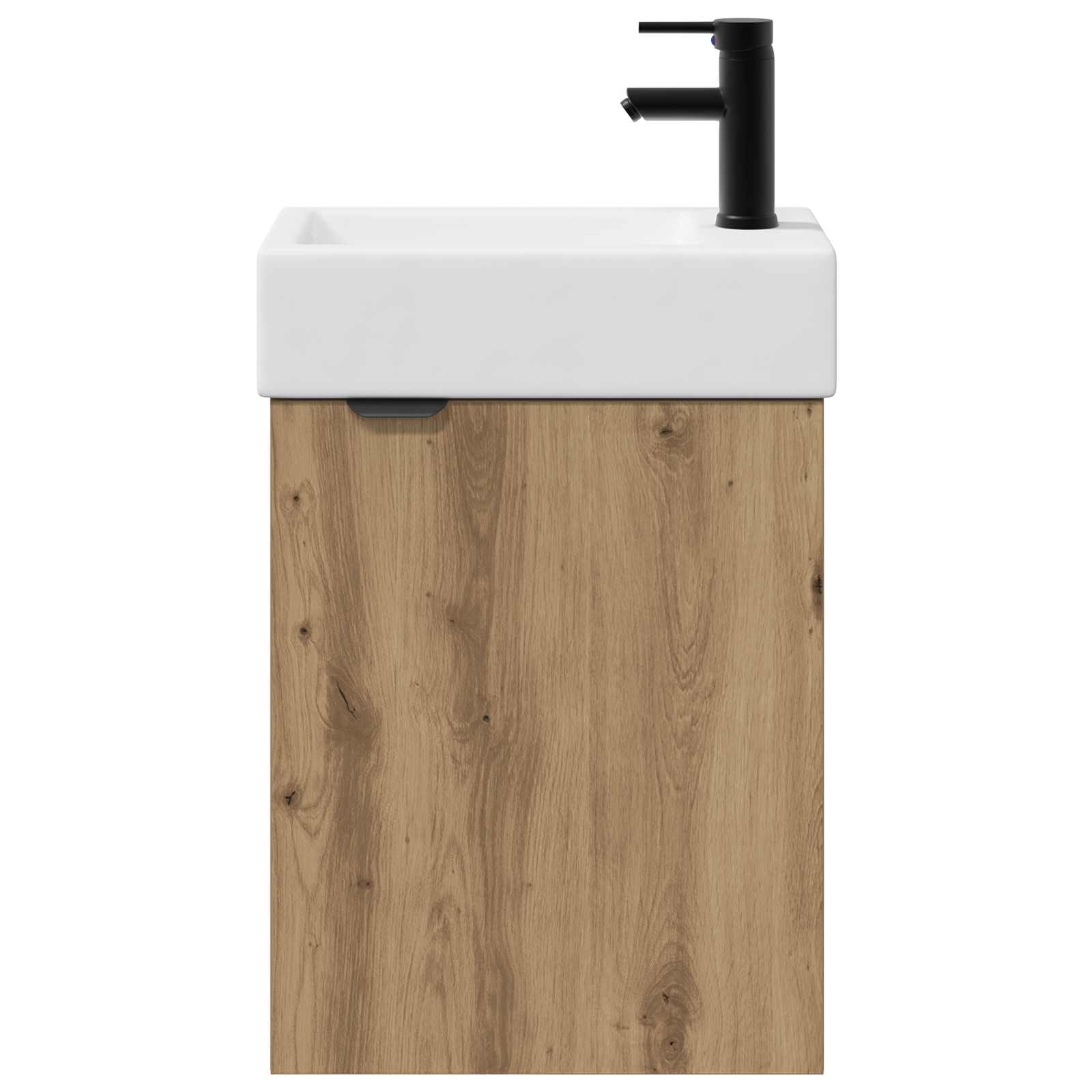 Badezimmer Waschtischunterschrank mit Wasserhahn Artisan-Eiche