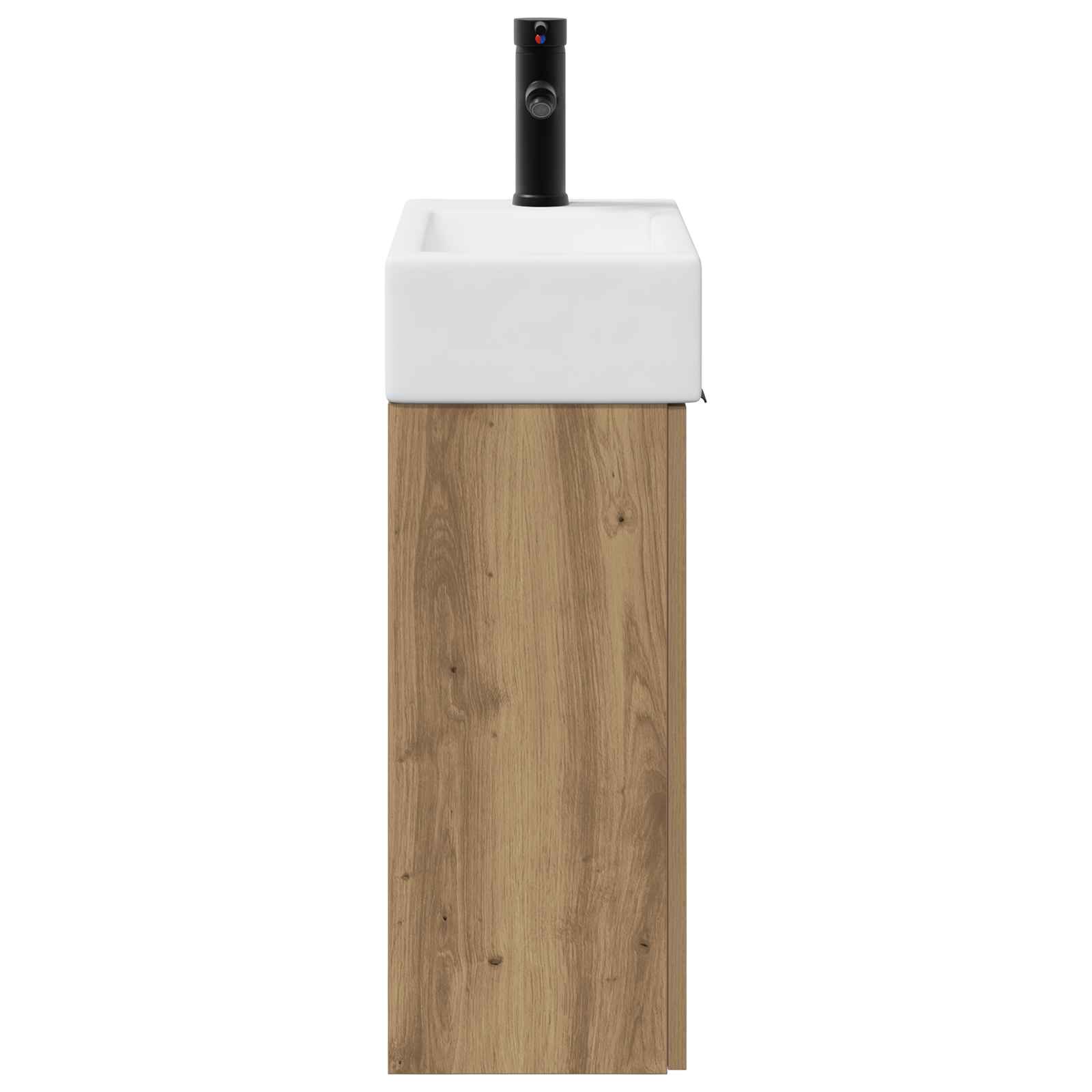 Badezimmer Waschtischunterschrank mit Wasserhahn Artisan-Eiche