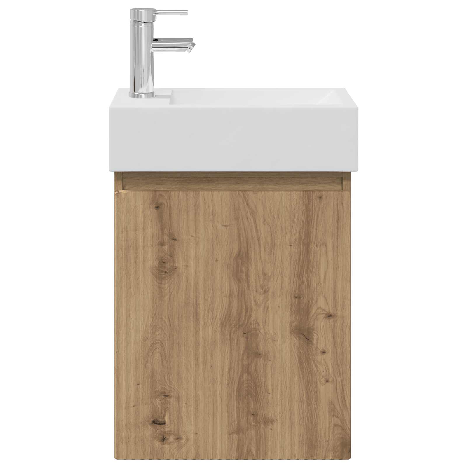 Badezimmer Waschtischunterschrank mit Wasserhahn Artisan-Eiche