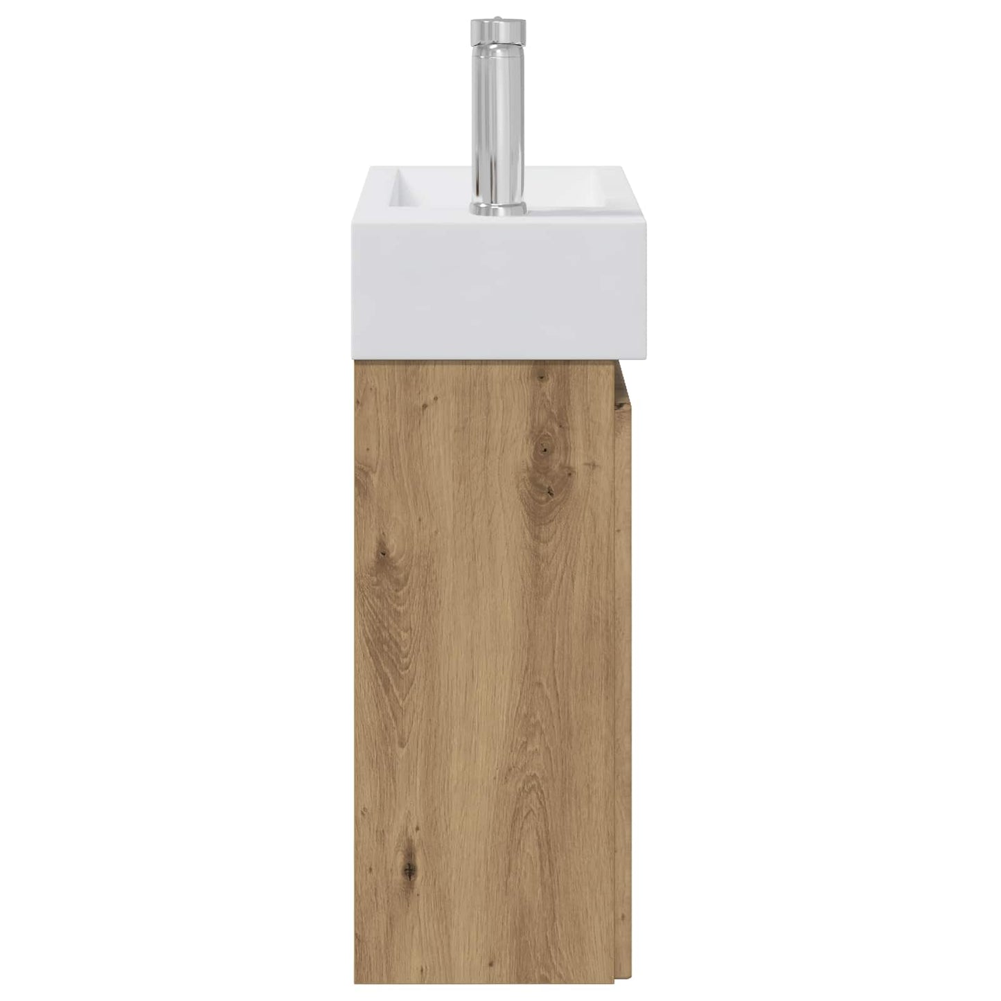Badezimmer Waschtischunterschrank mit Wasserhahn Artisan-Eiche