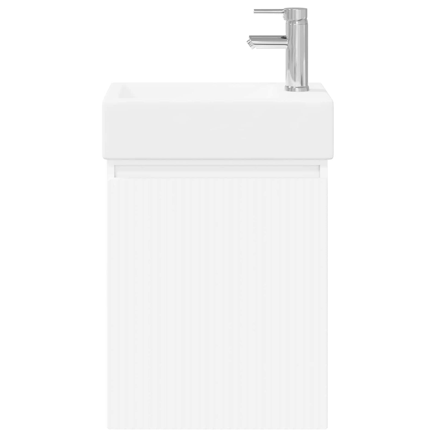 Badezimmer Waschtischunterschrank mit Wasserhahn Weiß