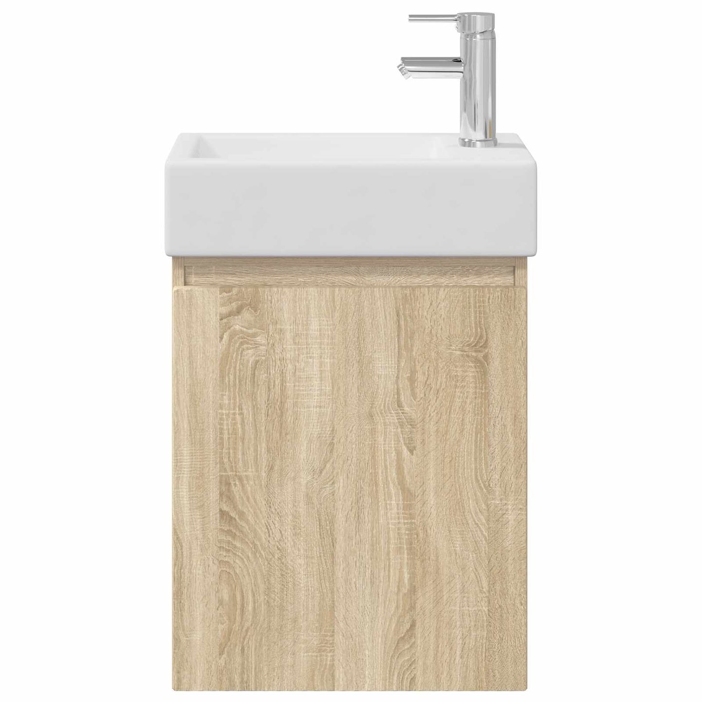 Badezimmer Waschtischunterschrank mit Wasserhahn Sonoma-Eiche