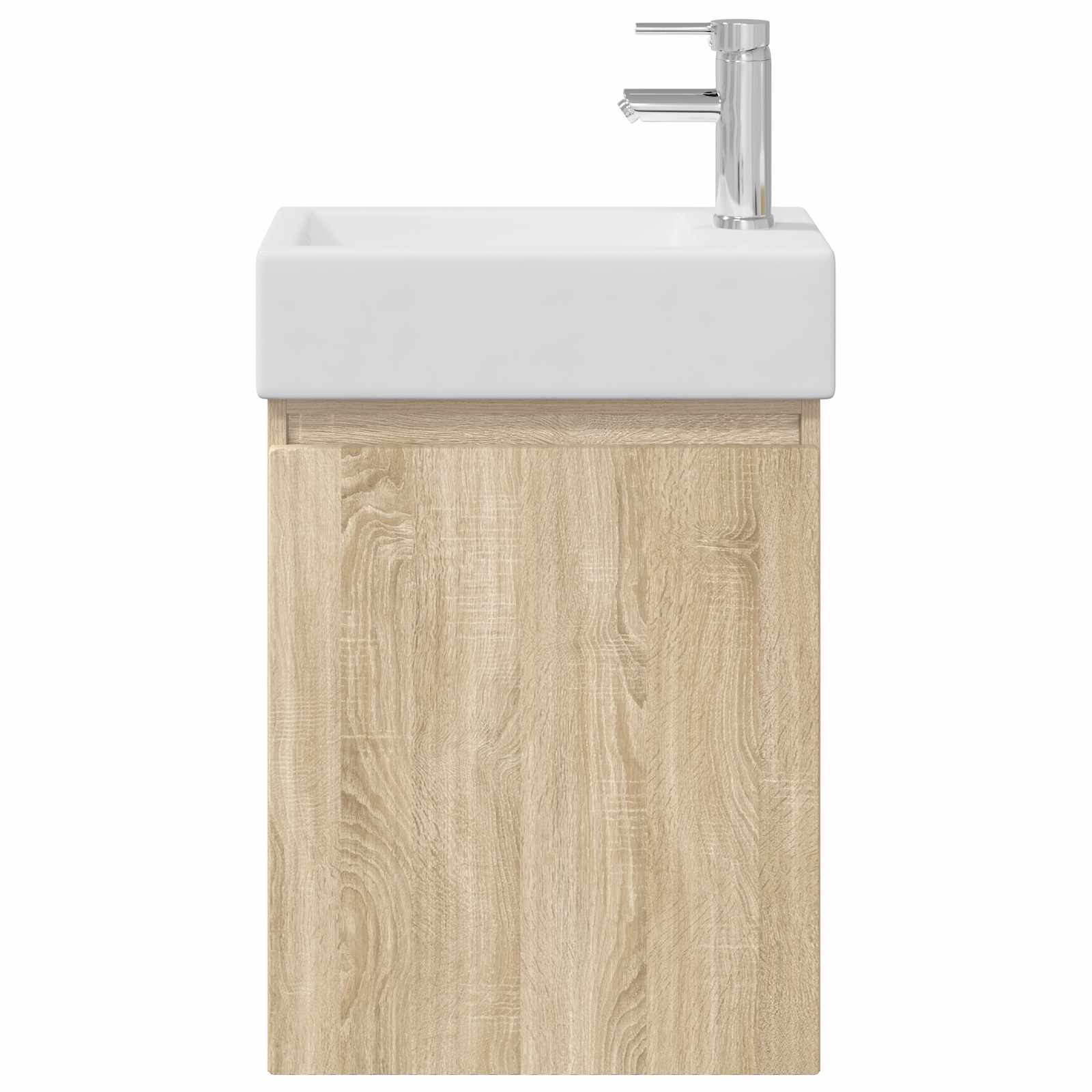 Badezimmer Waschtischunterschrank mit Wasserhahn Sonoma-Eiche