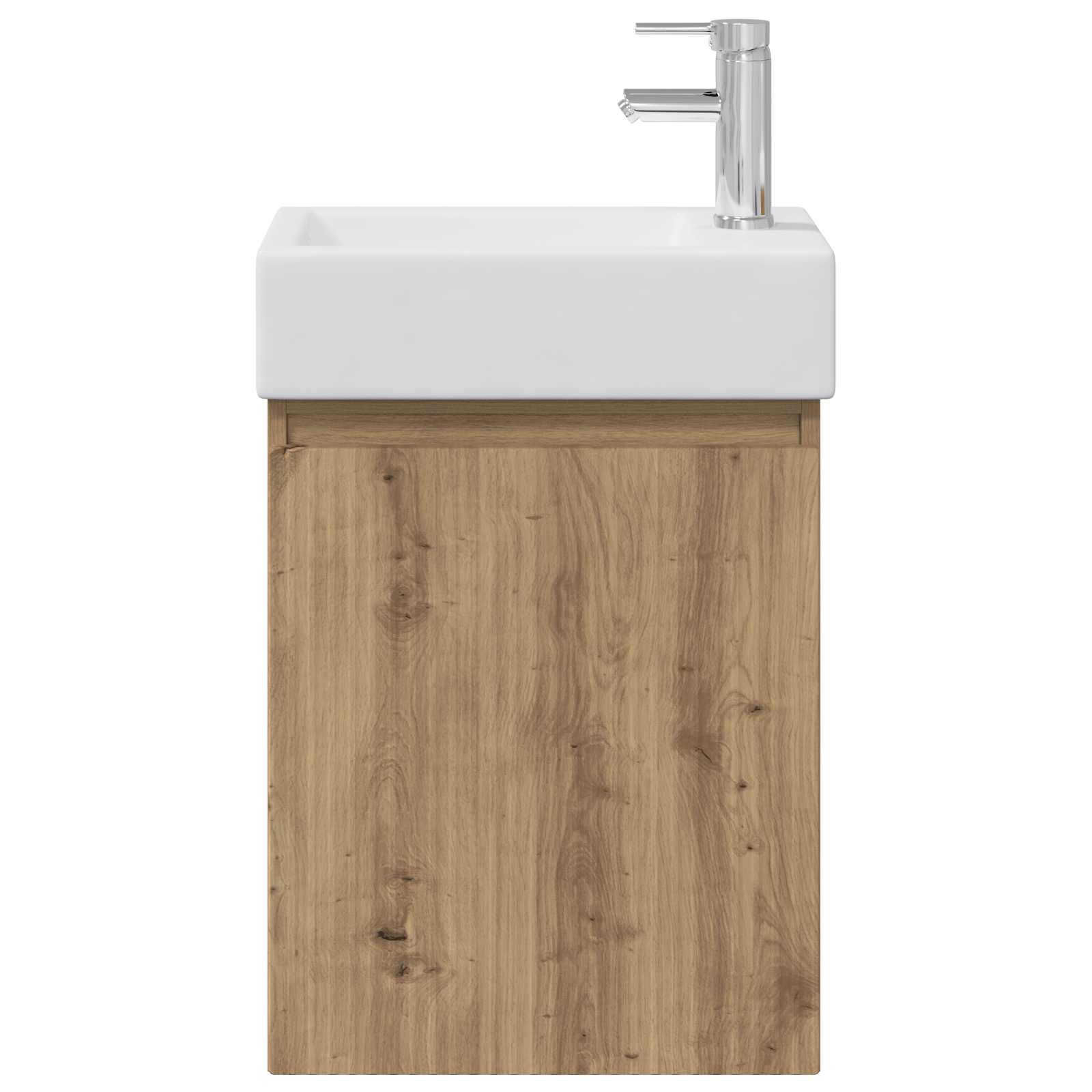 Badezimmer Waschtischunterschrank mit Wasserhahn Artisan-Eiche
