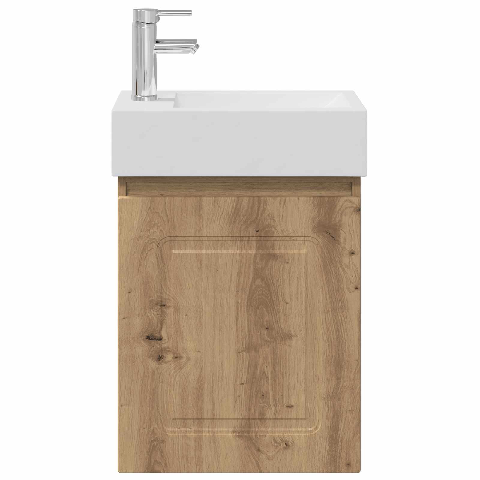 Badezimmer Waschtischunterschrank mit Wasserhahn Artisan-Eiche