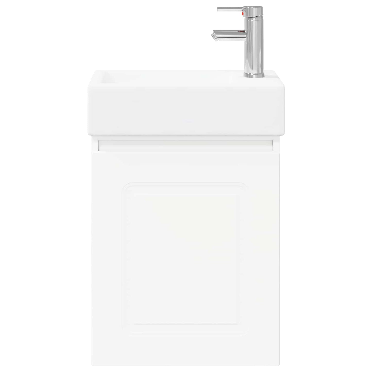 Badezimmer Waschtischunterschrank mit Wasserhahn Weiß