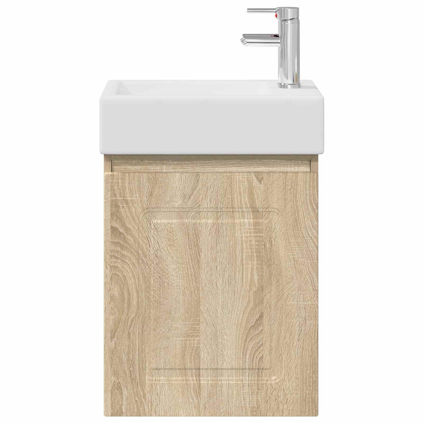 Badezimmer Waschtischunterschrank mit Wasserhahn Sonoma-Eiche