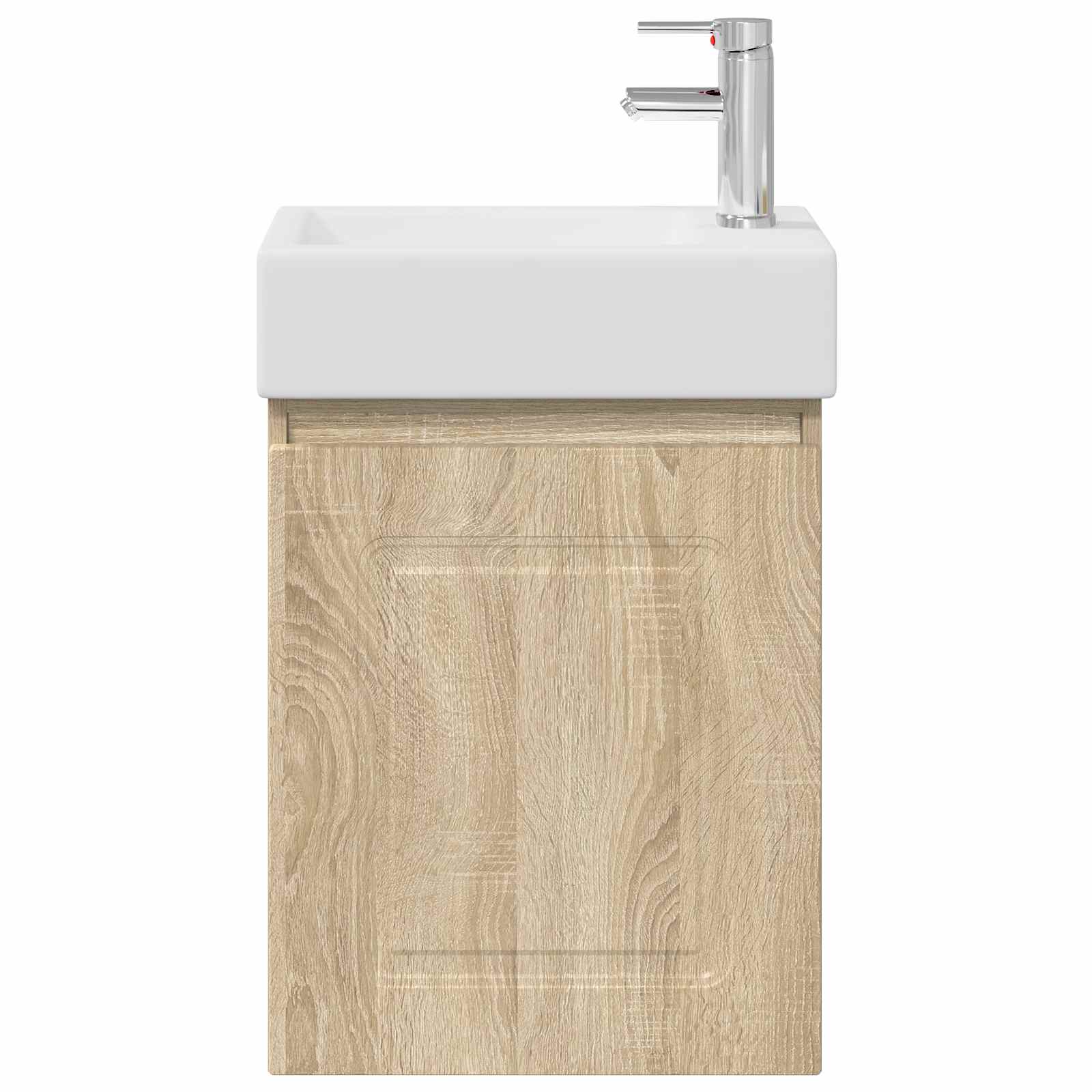 Badezimmer Waschtischunterschrank mit Wasserhahn Sonoma-Eiche