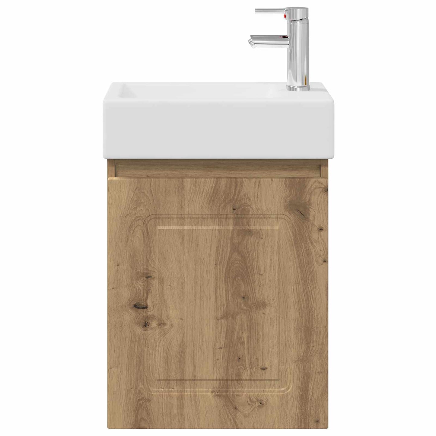 Badezimmer Waschtischunterschrank mit Wasserhahn Artisan-Eiche