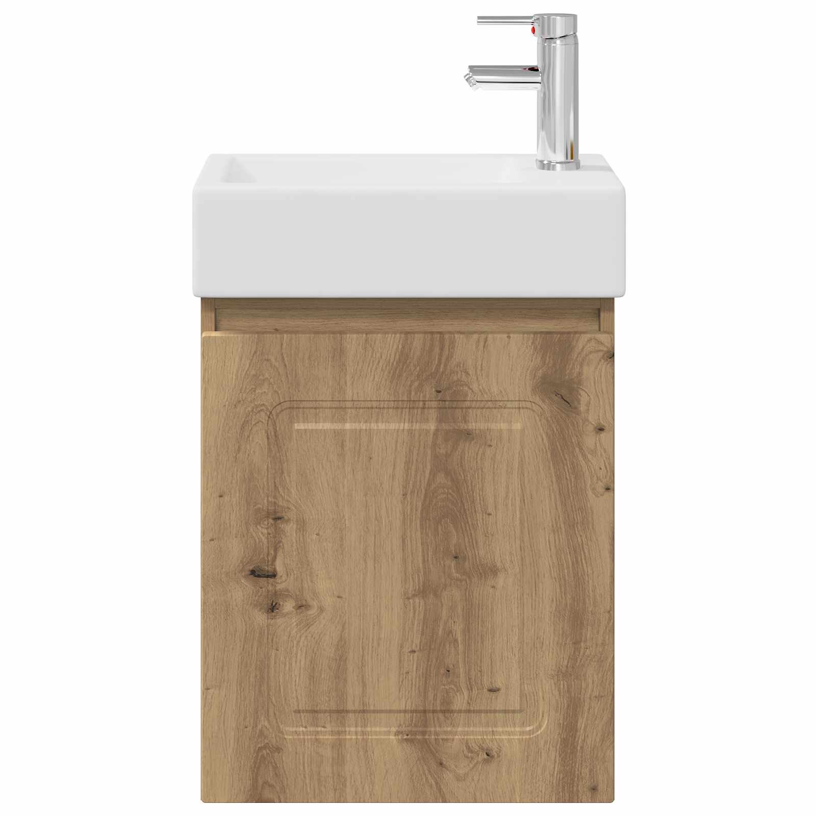 Badezimmer Waschtischunterschrank mit Wasserhahn Artisan-Eiche