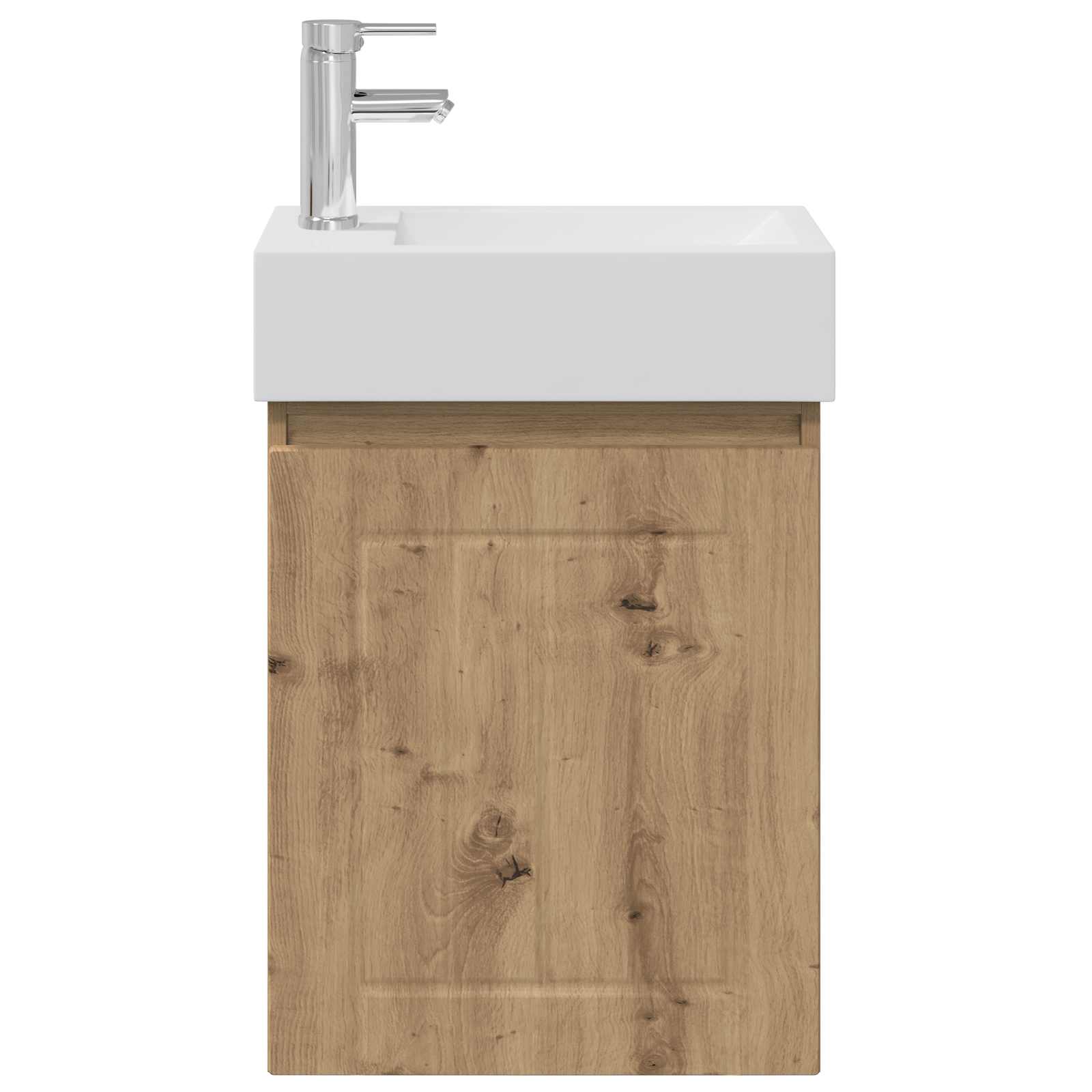 Badezimmer Waschtischunterschrank mit Wasserhahn Artisan-Eiche