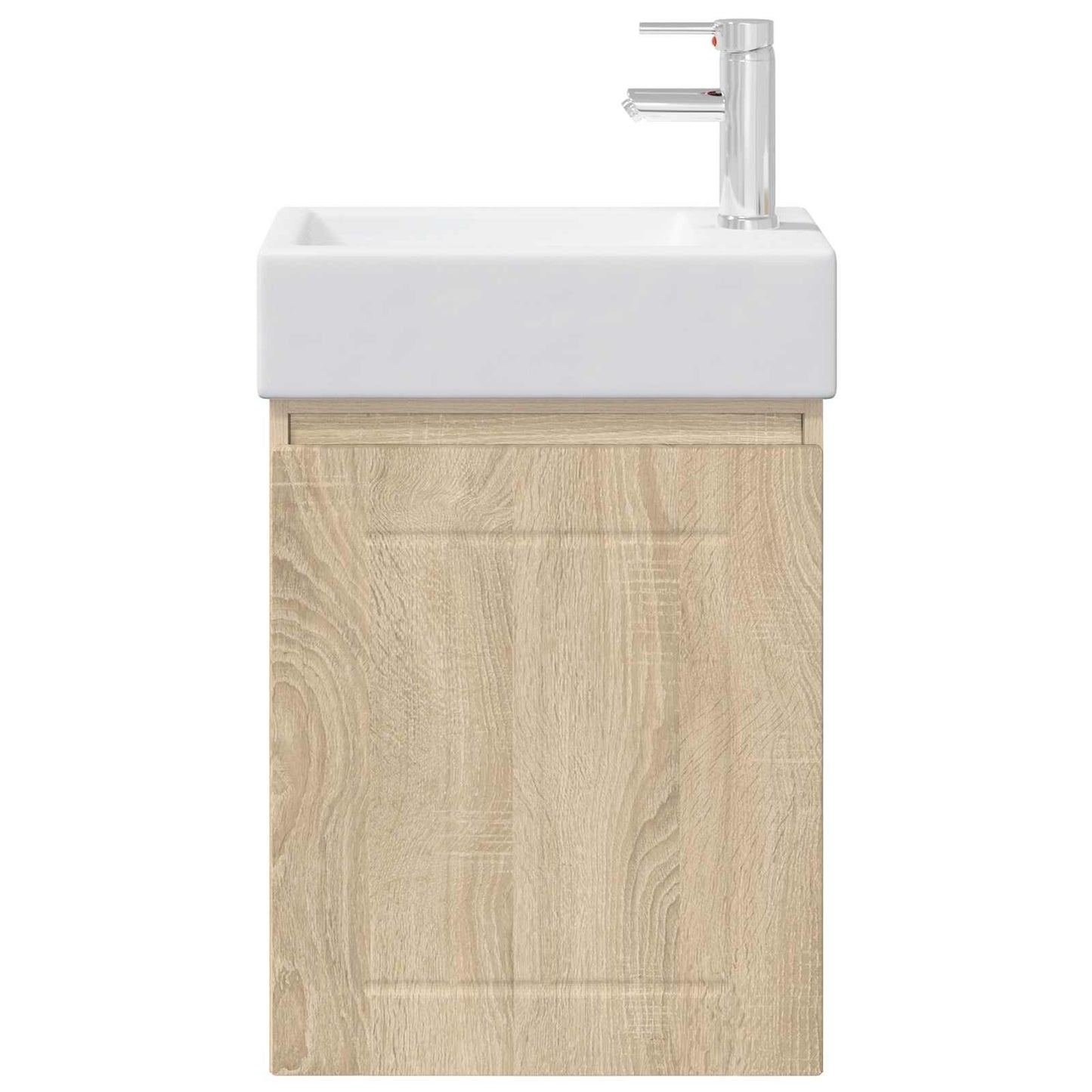 Badezimmer Waschtischunterschrank mit Wasserhahn Sonoma-Eiche