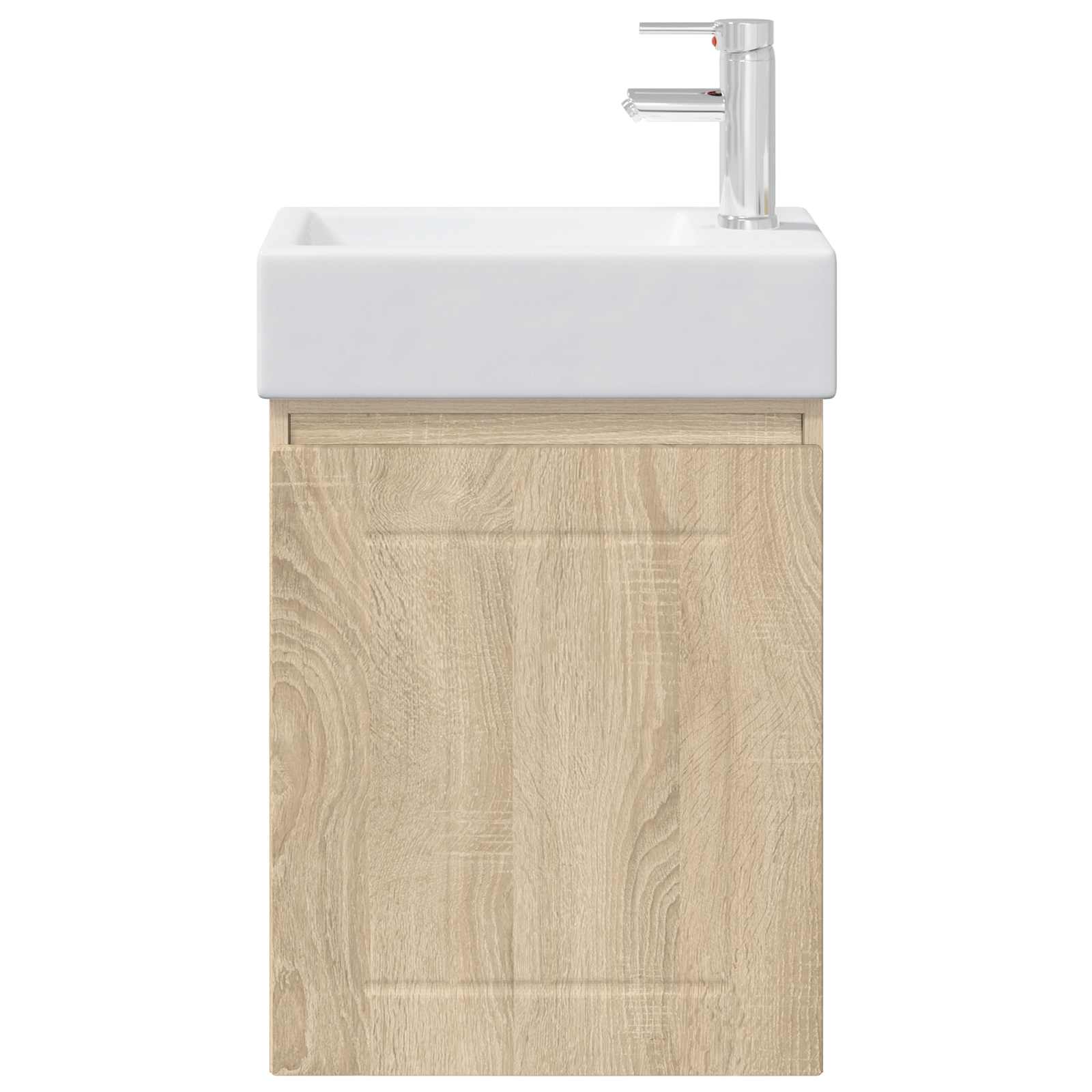 Badezimmer Waschtischunterschrank mit Wasserhahn Sonoma-Eiche