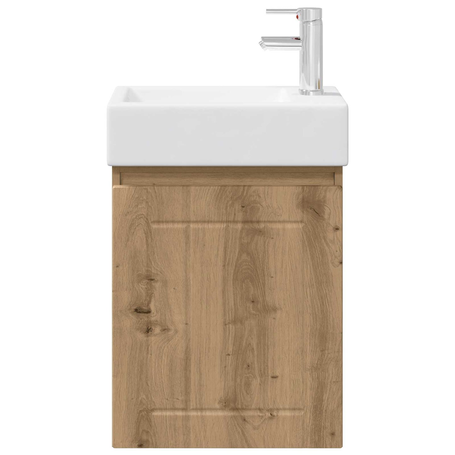 Badezimmer Waschtischunterschrank mit Wasserhahn Artisan-Eiche
