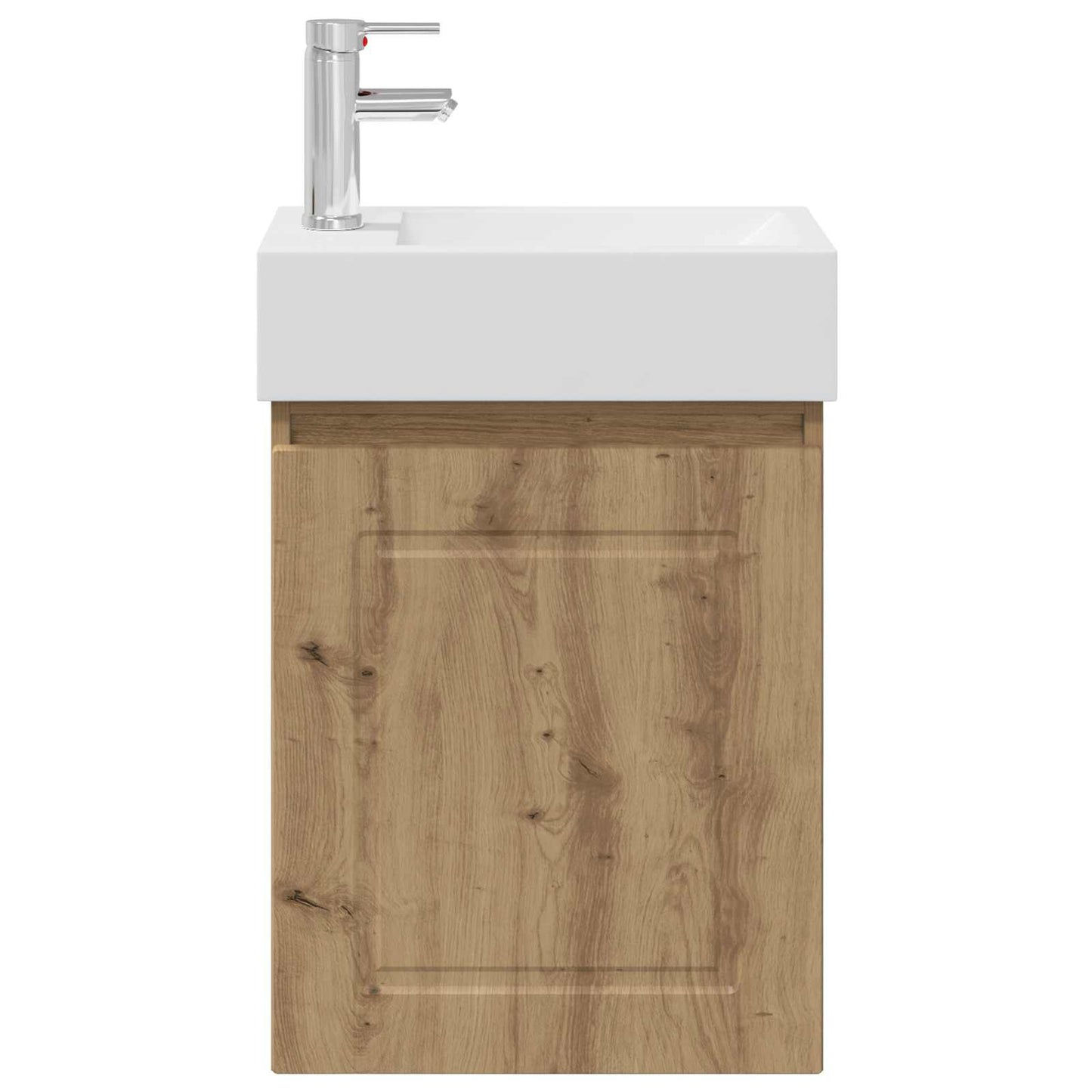 Badezimmer Waschtischunterschrank mit Wasserhahn Artisan-Eiche