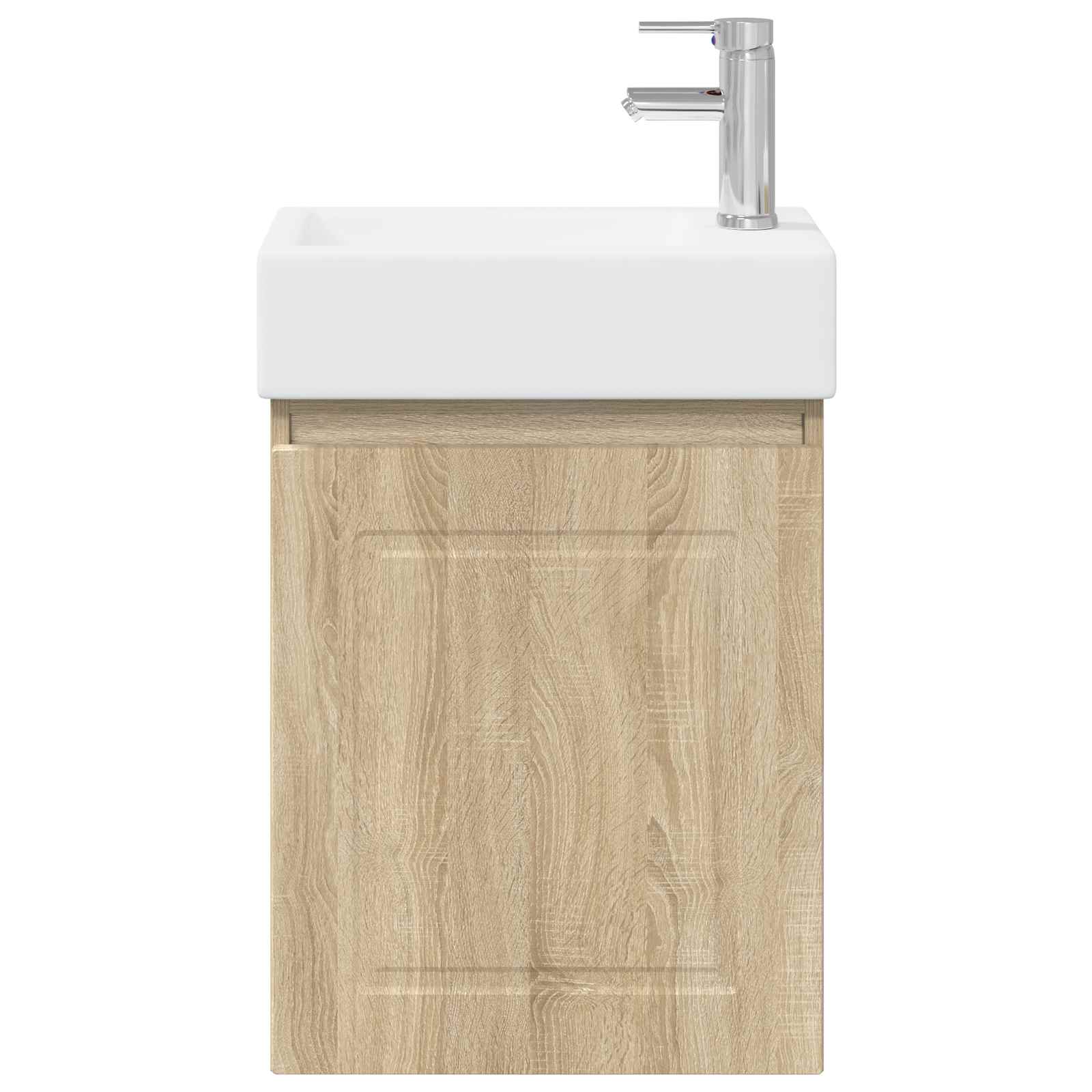 Badezimmer Waschtischunterschrank mit Wasserhahn Sonoma-Eiche