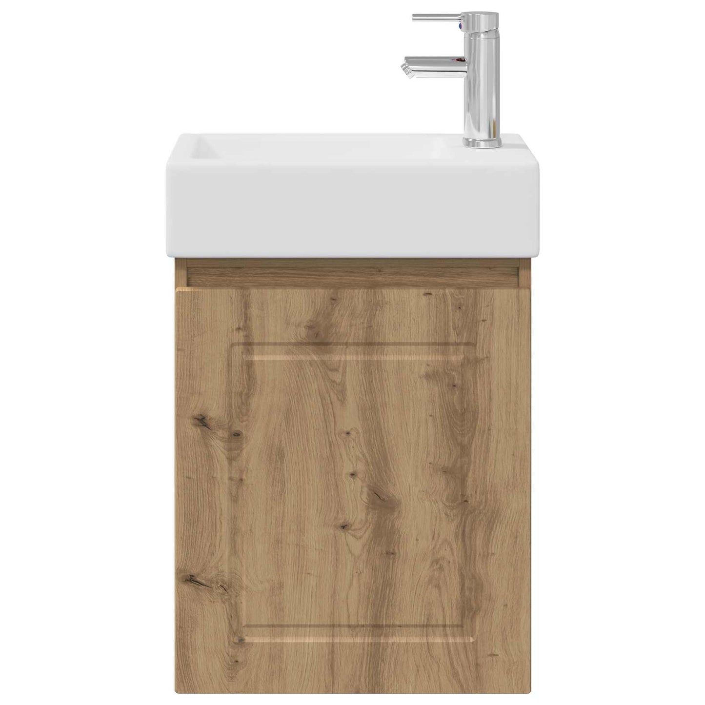 Badezimmer Waschtischunterschrank mit Wasserhahn Artisan-Eiche