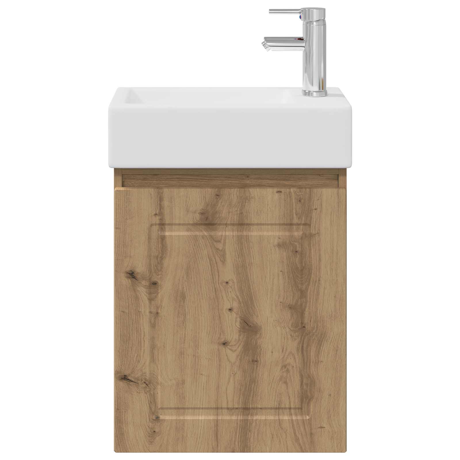 Badezimmer Waschtischunterschrank mit Wasserhahn Artisan-Eiche