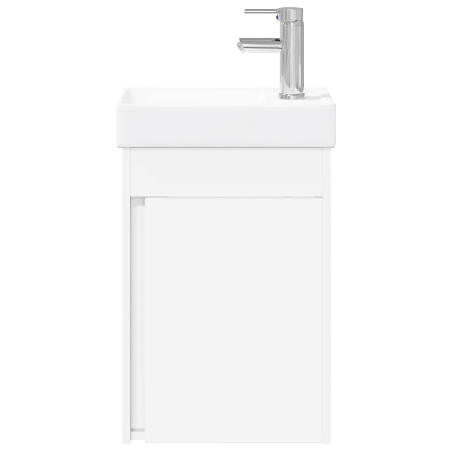 Badezimmer Waschtischunterschrank mit Wasserhahn Weiß