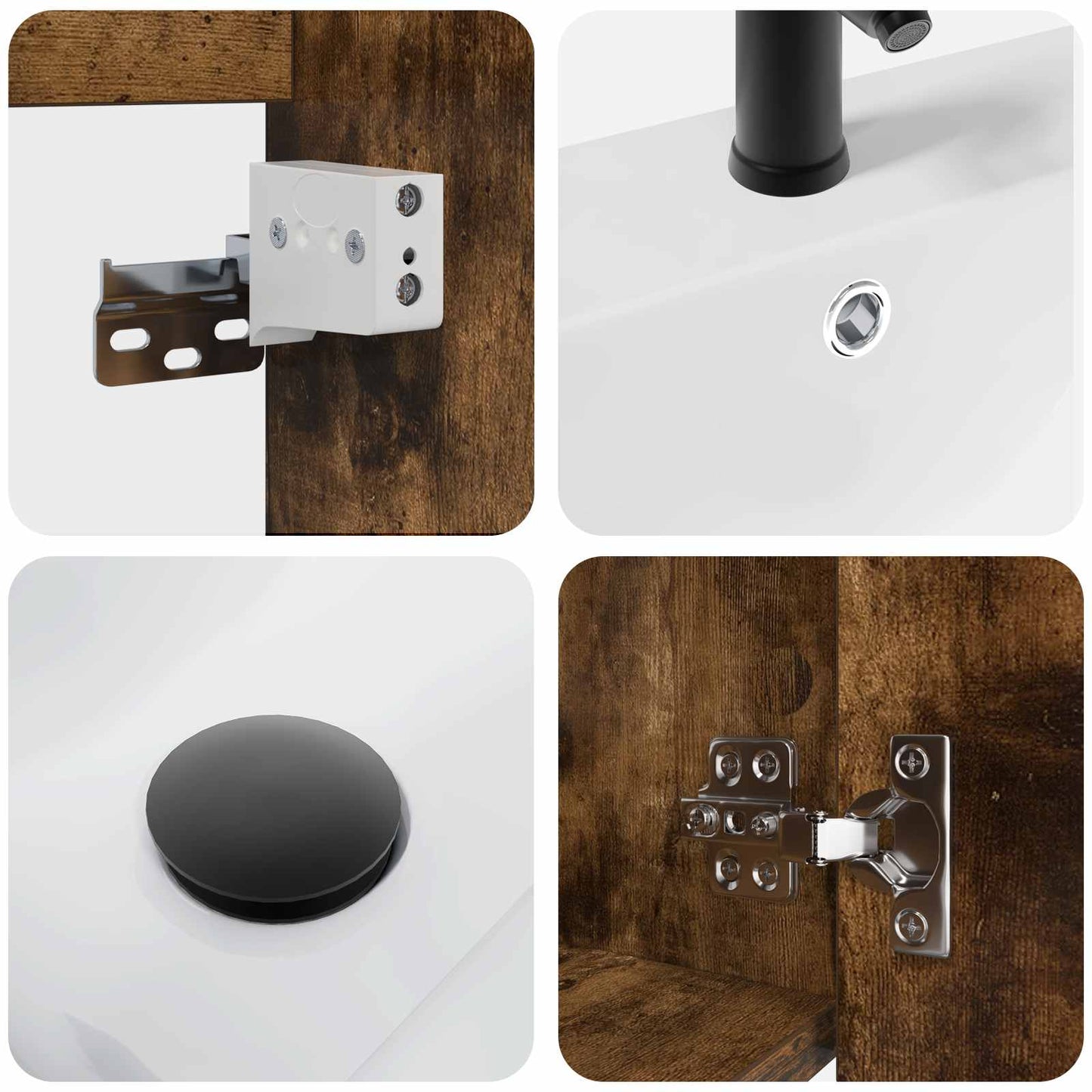 Badezimmer Waschtischunterschrank mit Wasserhahn