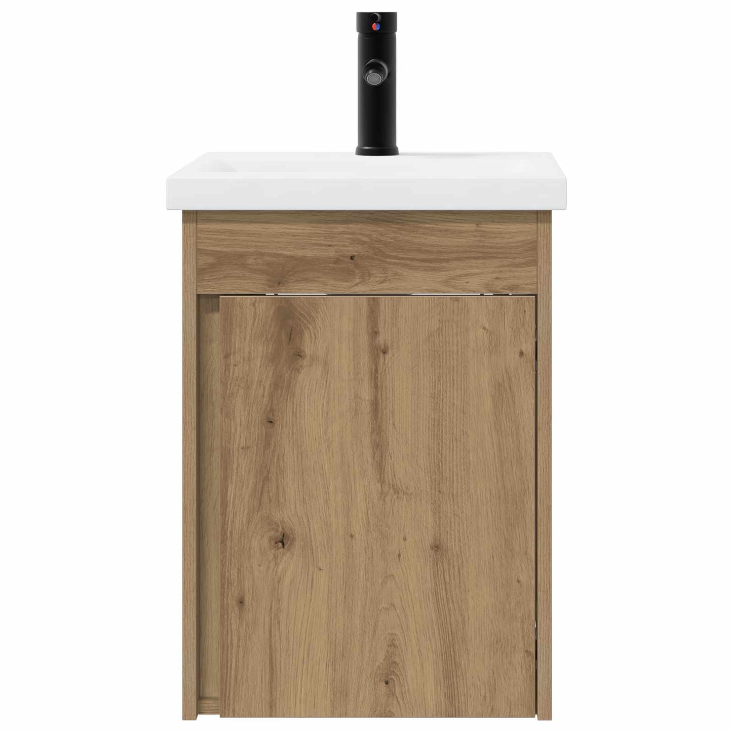 Badezimmer Waschtischunterschrank mit Wasserhahn Artisan-Eiche