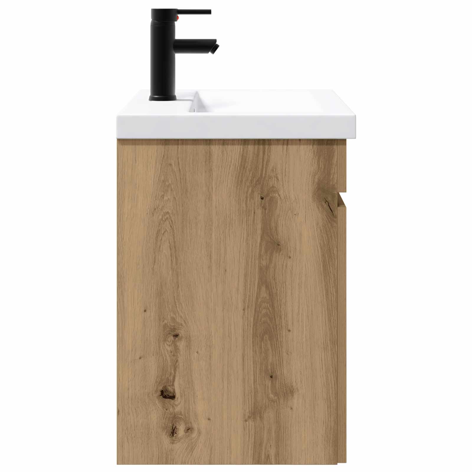 Badezimmer Waschtischunterschrank mit Wasserhahn Artisan-Eiche