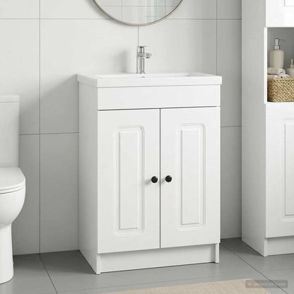 Unter dem Waschbecken Badschrank Hochglanz Weiß