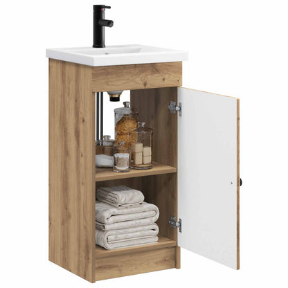 Badezimmerschrank mit Waschbecken Artisan-Eiche