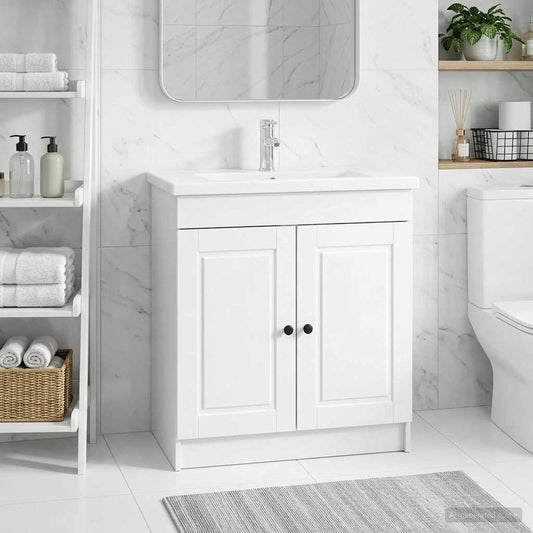 Unter dem Waschbecken Badschrank Hochglanz Weiß