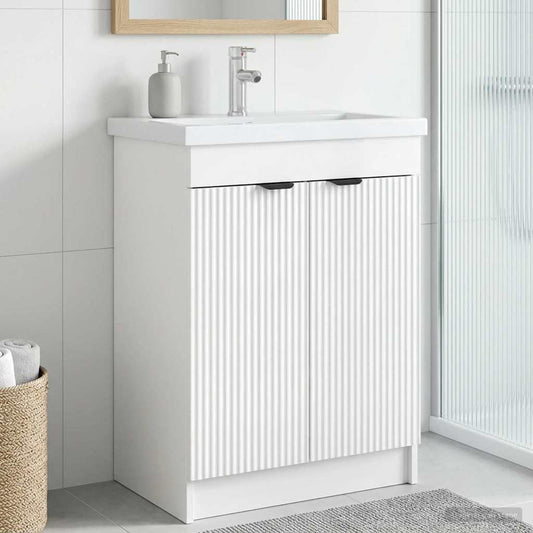 Unter dem Waschbecken Badschrank Hochglanz Weiß