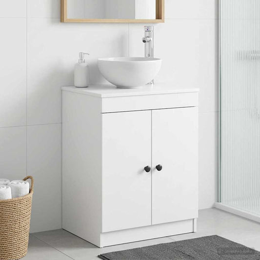 Badezimmerschrank Weiß 54 x 41 x 70 cm Holzwerkstoff