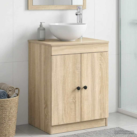 Badezimmerschrank Sonoma-Eiche 54 x 41 x 70 cm Holzwerkstoff