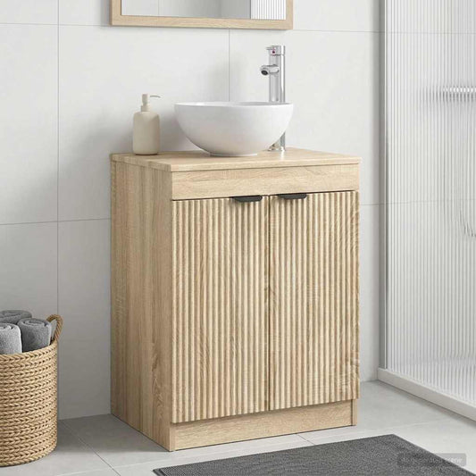 Badezimmerschrank Sonoma-Eiche 54 x 41 x 70 cm Holzwerkstoff