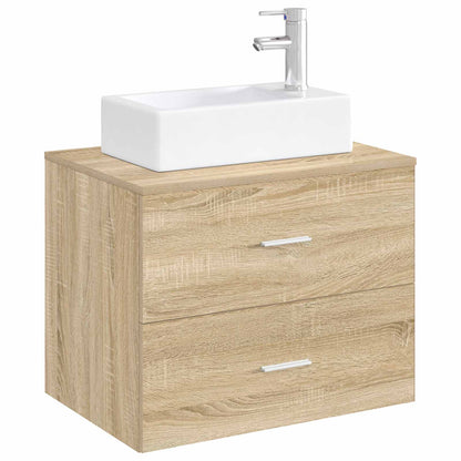 Waschbecken mit Wasserhahn und Abfluss Chrom