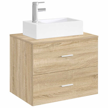 Waschbecken mit Wasserhahn und Abfluss Chrom