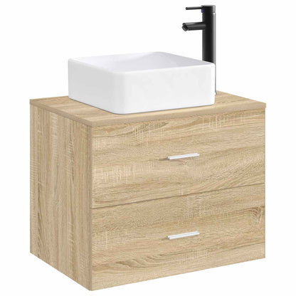 Waschbecken mit Wasserhahn und Abfluss Matt Schwarz