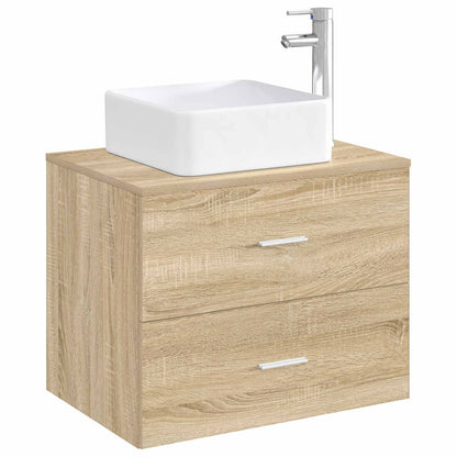 Waschbecken mit Wasserhahn und Abfluss Chrom 49 x 37 x 14 cm