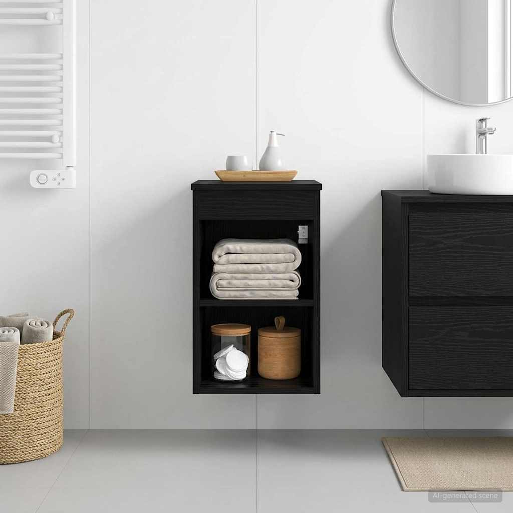 Badezimmerschrank Inzwischen Schwarze Eiche 30 x 41 x 50 cm