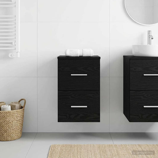Badezimmerschrank Inzwischen Schwarze Eiche 30 x 35 x 50 cm