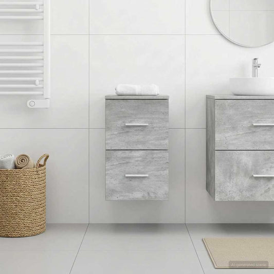 Badezimmerschrank Inzwischen Betongrau 30 x 35 x 50 cm