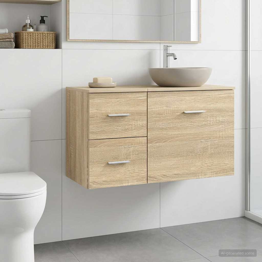 Badezimmerschrank Inzwischen Sonoma-Eiche 30 x 44,5 x 50 cm