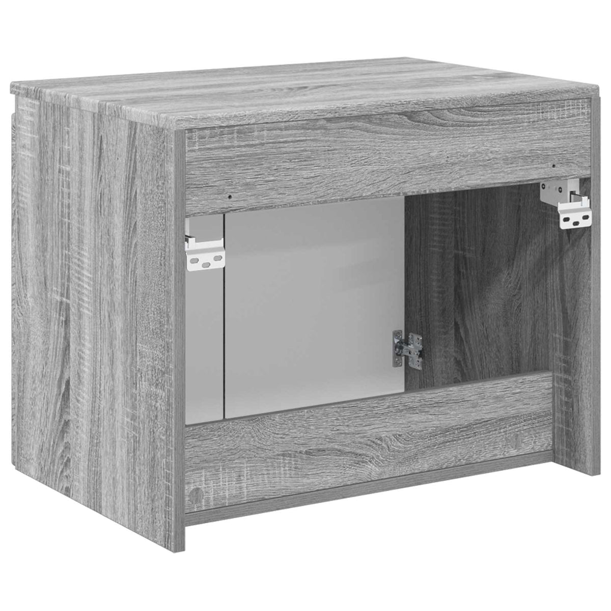 Wandmontierter Badezimmerschrank Grau Sonoma