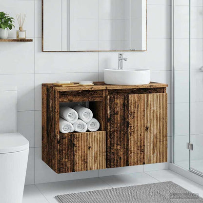 Badezimmerschrank Altholz 30 x 35 x 50 cm Holzwerkstoff