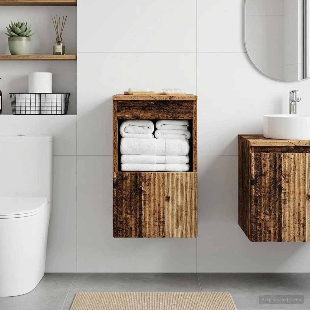Badezimmerschrank Altholz 30 x 35 x 50 cm Holzwerkstoff