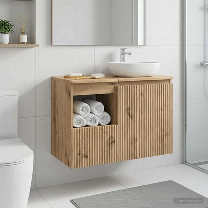 Badezimmerschrank Artisan-Eiche 30 x 41 x 50 cm Holzwerkstoff
